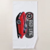 Redline Garage Stingray ビーチタオル (正面)