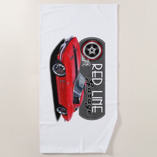 Redline Garage Stingray ビーチタオル (正面)