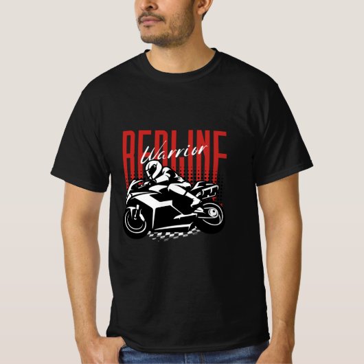 Redline Warrior:バイク乗りTシャツ Tシャツ (正面)