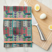 Redman4u2 Geometric Graphic Motif Modern Trend キッチンタオル (四つ折り)