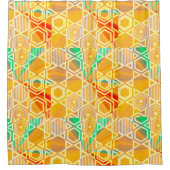 Redman4u2 Geometric Graphic Motif Modern Trend シャワーカーテン (正面)