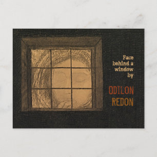 Redon顔、Window CC0681はがき ポストカード