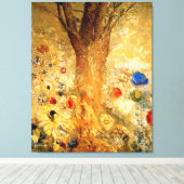 Redon – 彼の若い頃の仏 キャンバスプリント (インサイチュ (ウッドフロア))