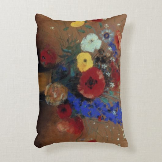 Redon: 野生花、C1912 アクセントクッション (正面(垂直))