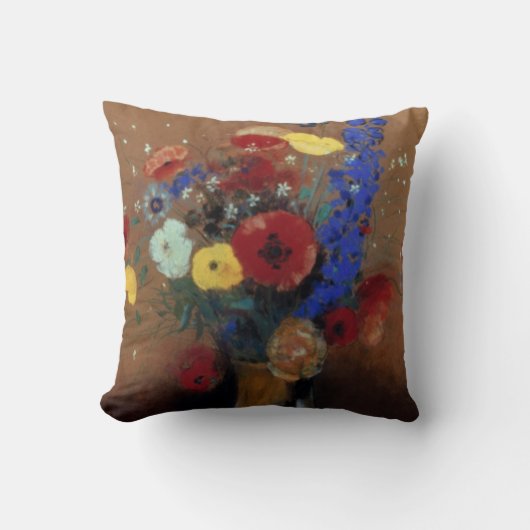 Redon: 野生花、C1912 クッション (正面)