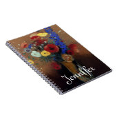Redon: 野生花、C1912 ノートブック (右側)