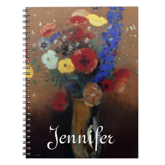 Redon: 野生花、C1912 ノートブック (正面)