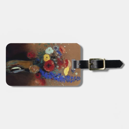 Redon: 野生花、C1912 ラゲッジタグ (正面横)