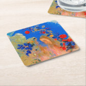 Redon、Archの下のプロファイル スクエアペーパーコースター (アングル)