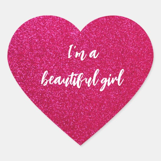 Redonda Inspirational bodypositive phrase ハートシール (正面)