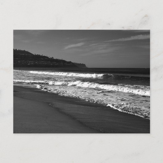 Redondoビーチin白黒はがき ポストカード (正面)