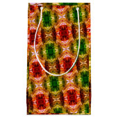 Redondos geram formas vermelhas, verdes e douradas スモールペーパーバッグ (正面)