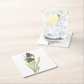 Redouneの髭の虹彩（アイリス・ゲルマニカ） スクエアペーパーコースター (インサイチュ)