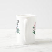 Redouteの植物の骨灰磁器のマグによるスイートピー ボーンチャイナマグカップ (裏面)