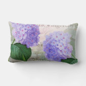 Redouteの紫色のアジサイのLumbarの装飾用クッション ランバークッション (裏面)