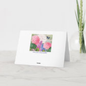 Redouteフラワーガーデングリーティングカード カード (裏面)