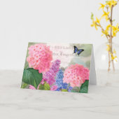 Redouteフラワーガーデングリーティングカード カード (黄色い花)