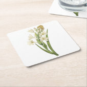 Redouté社のTubuose (Tubuosa sp.) スクエアペーパーコースター (アングル)