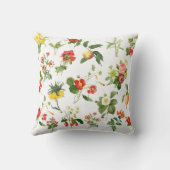 Redoute花アクセントロマンチック枕 クッション (裏面)