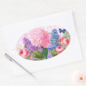 Redoute花オーバルシールシール 楕円形シール (封筒)