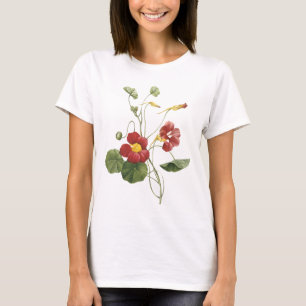 Redouté著キンレンカ(Tropaeolumのmajus) Tシャツ