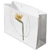 Redouté著鳥の楽園(ゴクラクチョウカ属のreginae) ラージペーパーバッグ (裏面アングル)