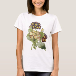 Redouté著auricula (サクラソウ属のauricula) tシャツ