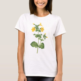 Redouté著monkeyflower (Mimulus sp。) Tシャツ