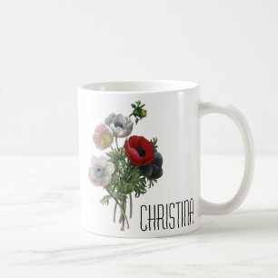 Redoute: アネモネ1833年 コーヒーマグカップ