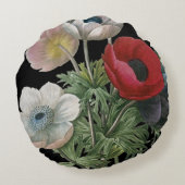 Redoute: アネモネ1833年 ラウンドクッション (裏面)