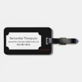 Redoute: アネモネ1833年 ラゲッジタグ (裏面横)