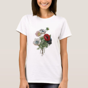 Redoute: アネモネ1833年 tシャツ