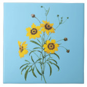  Redoute Coreopsis Flower Tile タイル (正面)