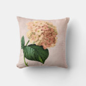 Redoute Peach Hydrangea Pillow クッション (正面)