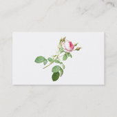 Redoute Pink Rose名刺 名刺 (裏面)