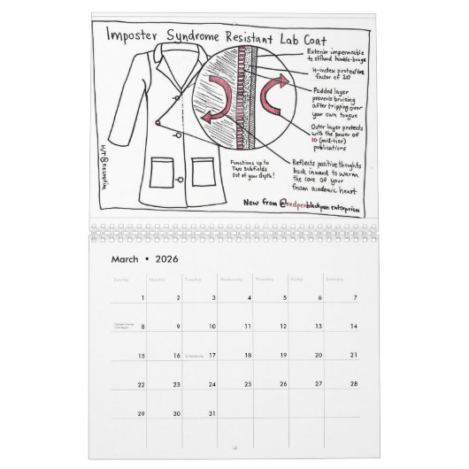 RedPenBlackPen 2021 カレンダー (3月 2026)