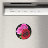 RedPinkTonedRoses2 マグネット (インサイチュ (食洗機))