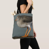 Redshank |のTringa Totanus トートバッグ (クローズアップ)