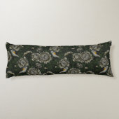 Redstarts in the chrysanthemums in green and white ボディピロー (裏面)