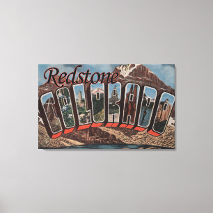 Redstone、コロラド州-大きい手紙場面 キャンバスプリント