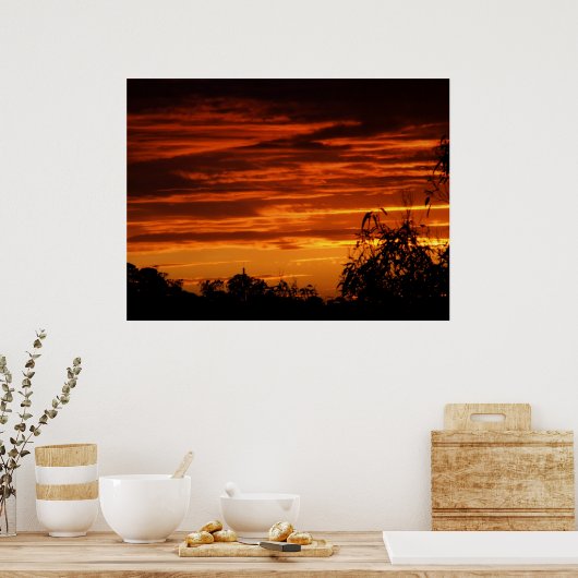 RedSunsetポスター ポスター (キッチン)