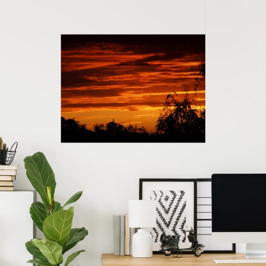 RedSunsetポスター ポスター (ホームオフィス)