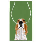 RedtickのCoonhoundの頭部のギフトバッグ スモールペーパーバッグ (裏面)