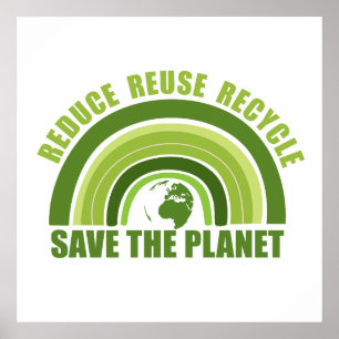 Reduce reuse recycle ポスター