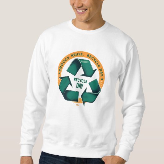 Reduce Reuse Recycle Eco Tee スウェットシャツ (正面)