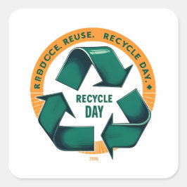 Reduce Reuse Recycle Eco Tee スクエアシール