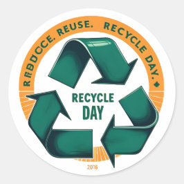 Reduce Reuse Recycle Eco Tee ラウンドシール