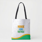 Reduce Reuse Recycle Eco Tote Bag  トートバッグ (正面)
