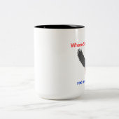 reducegov 15のozのコーヒー・マグ ツートーンマグカップ (中央)