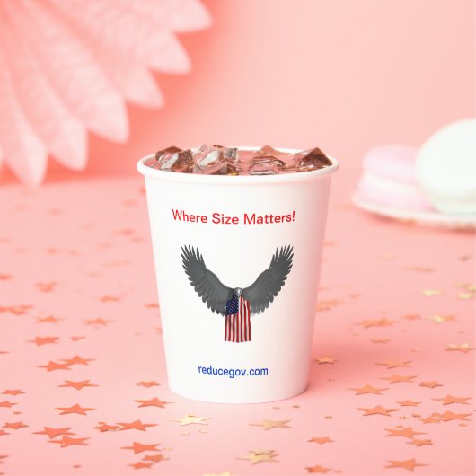 reducegov 15 ozコーヒーマグ 紙コップ (インサイチュ)